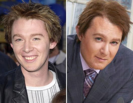 Clay Aiken then and now
