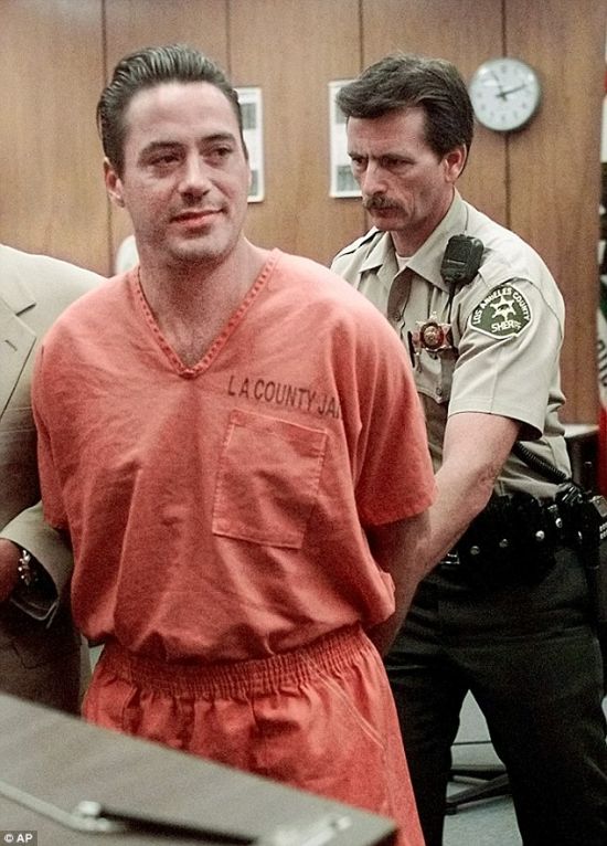 Robert Downey Jr in jail